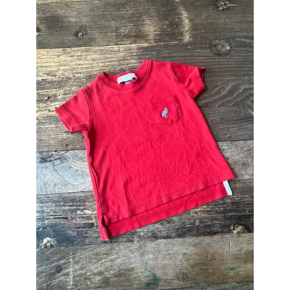 TBBC red boy shirt size 12-18 months